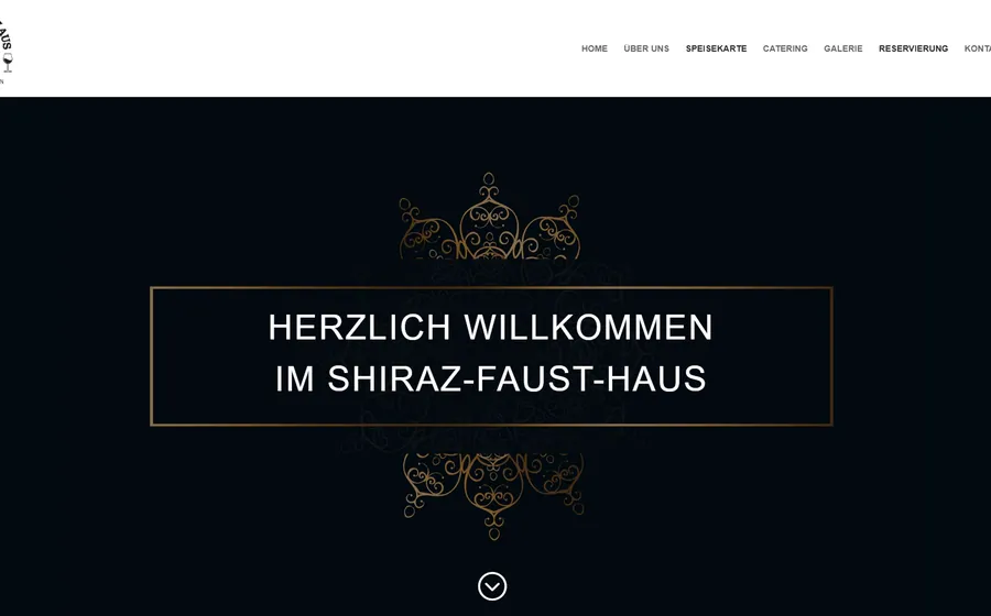 Shiraz Fausthaus Website Screenshot