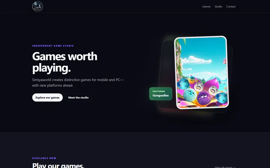 Simiyaworld Website Screenshot