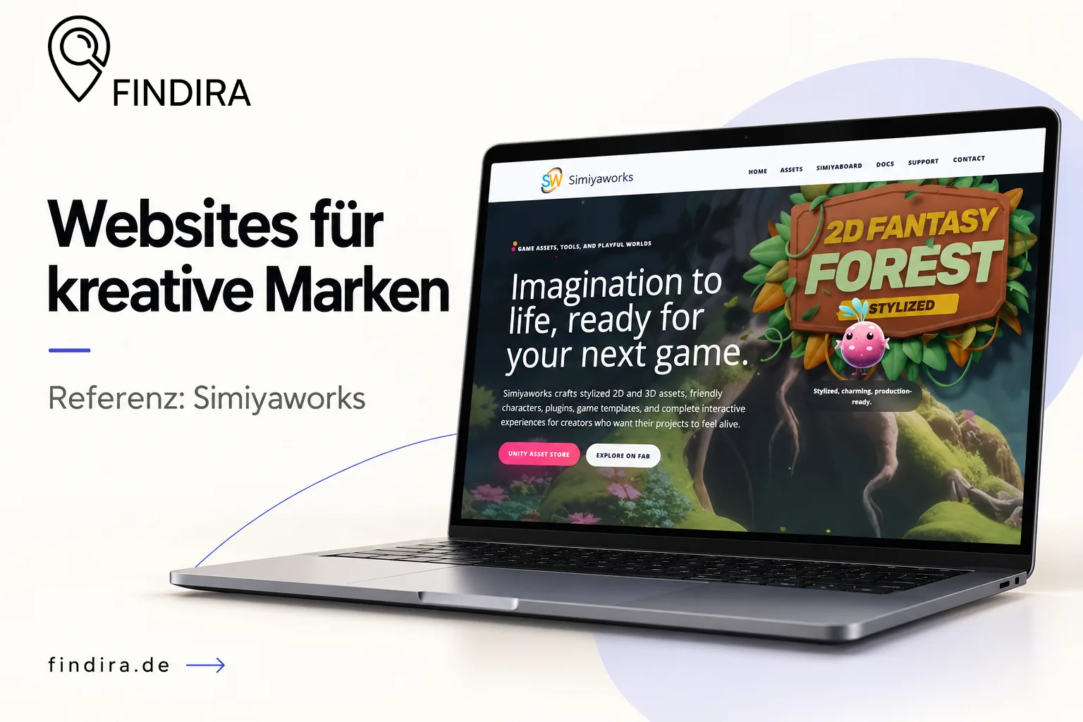Website für die kreative Marke Simiyaworks